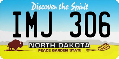 ND license plate IMJ306