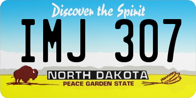 ND license plate IMJ307