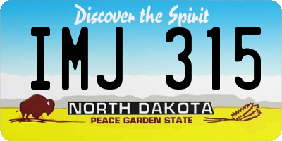 ND license plate IMJ315