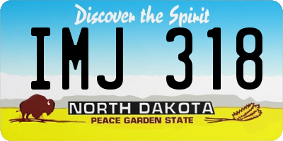 ND license plate IMJ318