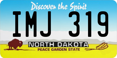 ND license plate IMJ319