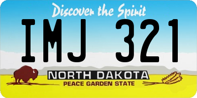 ND license plate IMJ321
