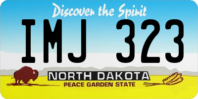 ND license plate IMJ323