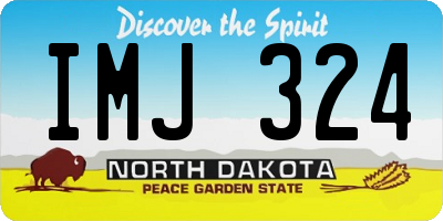 ND license plate IMJ324