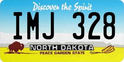 ND license plate IMJ328