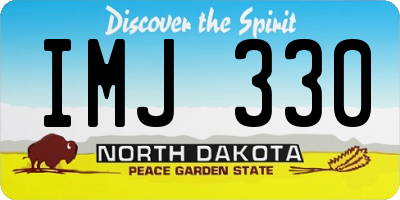 ND license plate IMJ330