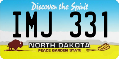 ND license plate IMJ331
