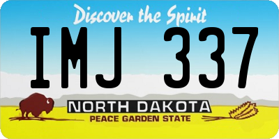 ND license plate IMJ337