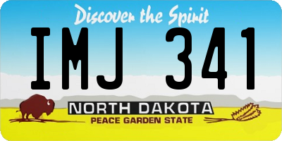 ND license plate IMJ341