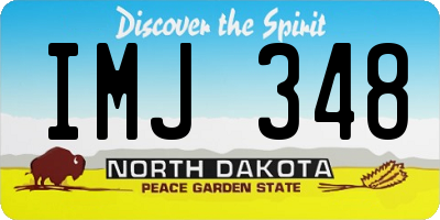 ND license plate IMJ348