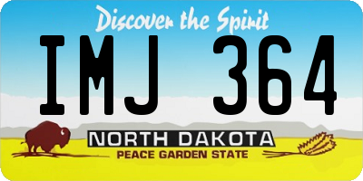 ND license plate IMJ364
