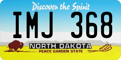 ND license plate IMJ368