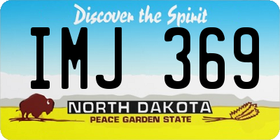 ND license plate IMJ369