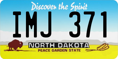 ND license plate IMJ371