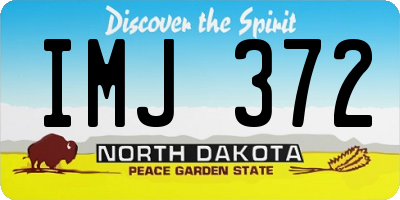 ND license plate IMJ372