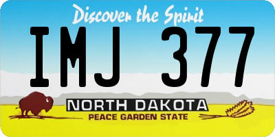 ND license plate IMJ377