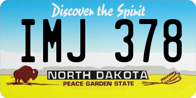 ND license plate IMJ378