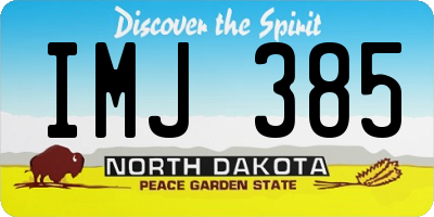 ND license plate IMJ385