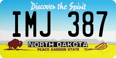 ND license plate IMJ387