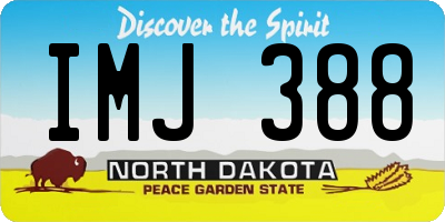 ND license plate IMJ388