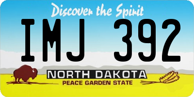 ND license plate IMJ392