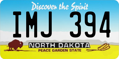ND license plate IMJ394