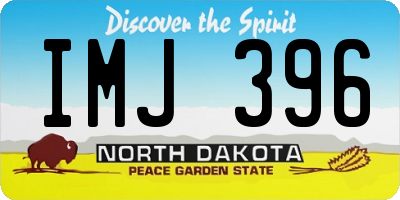 ND license plate IMJ396
