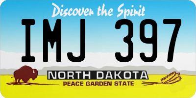 ND license plate IMJ397