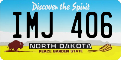 ND license plate IMJ406