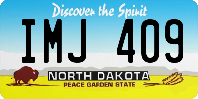 ND license plate IMJ409