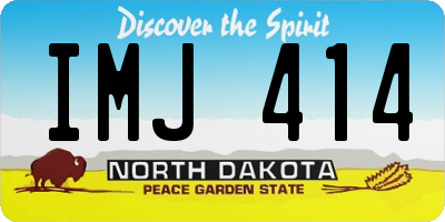 ND license plate IMJ414