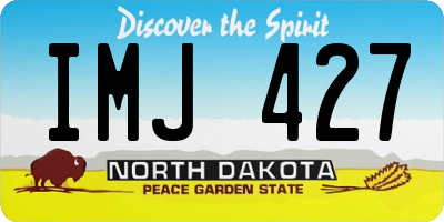 ND license plate IMJ427
