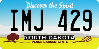 ND license plate IMJ429
