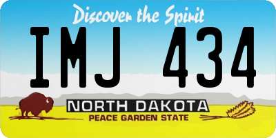 ND license plate IMJ434