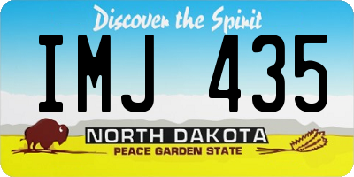 ND license plate IMJ435
