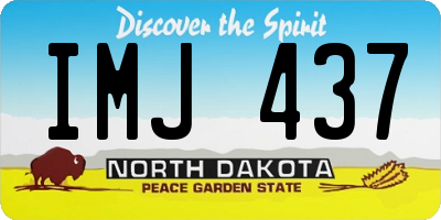 ND license plate IMJ437