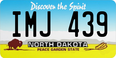 ND license plate IMJ439