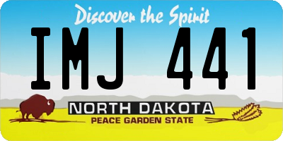 ND license plate IMJ441
