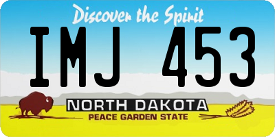 ND license plate IMJ453