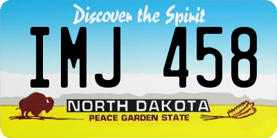 ND license plate IMJ458