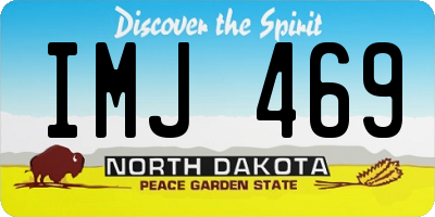 ND license plate IMJ469
