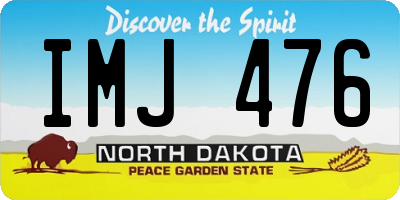 ND license plate IMJ476