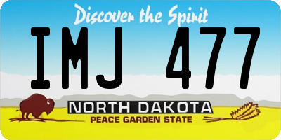 ND license plate IMJ477