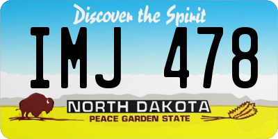 ND license plate IMJ478