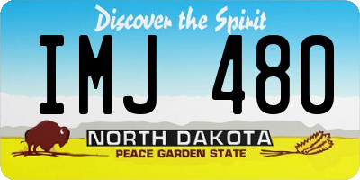 ND license plate IMJ480