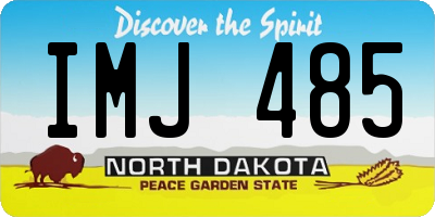 ND license plate IMJ485