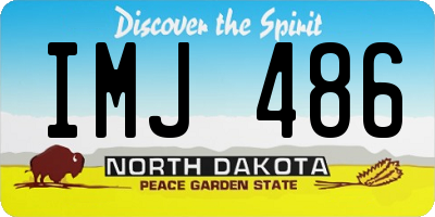 ND license plate IMJ486