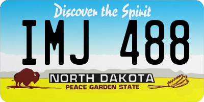 ND license plate IMJ488