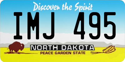 ND license plate IMJ495