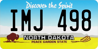 ND license plate IMJ498